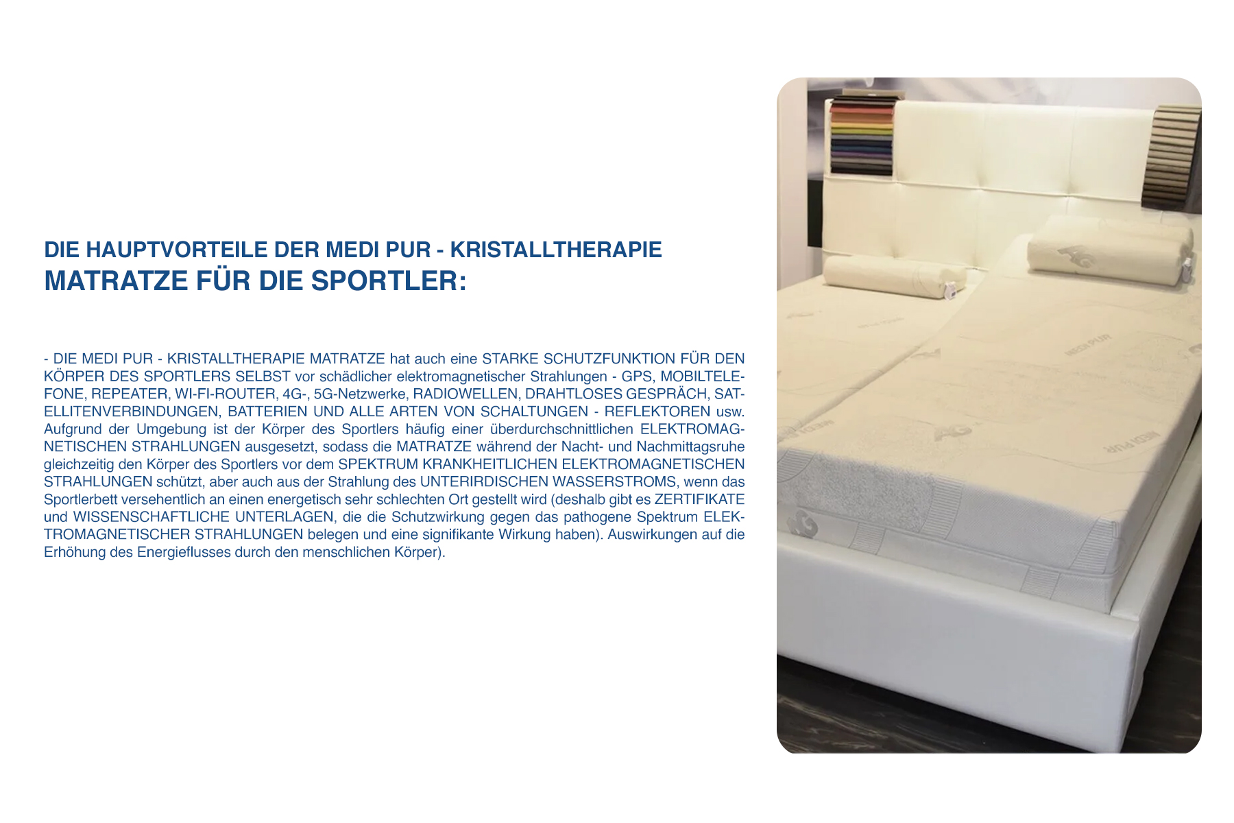MATRATZE MEDI PUR – KRISTALLTHERAPIE EXKLUSIV – Bild 14