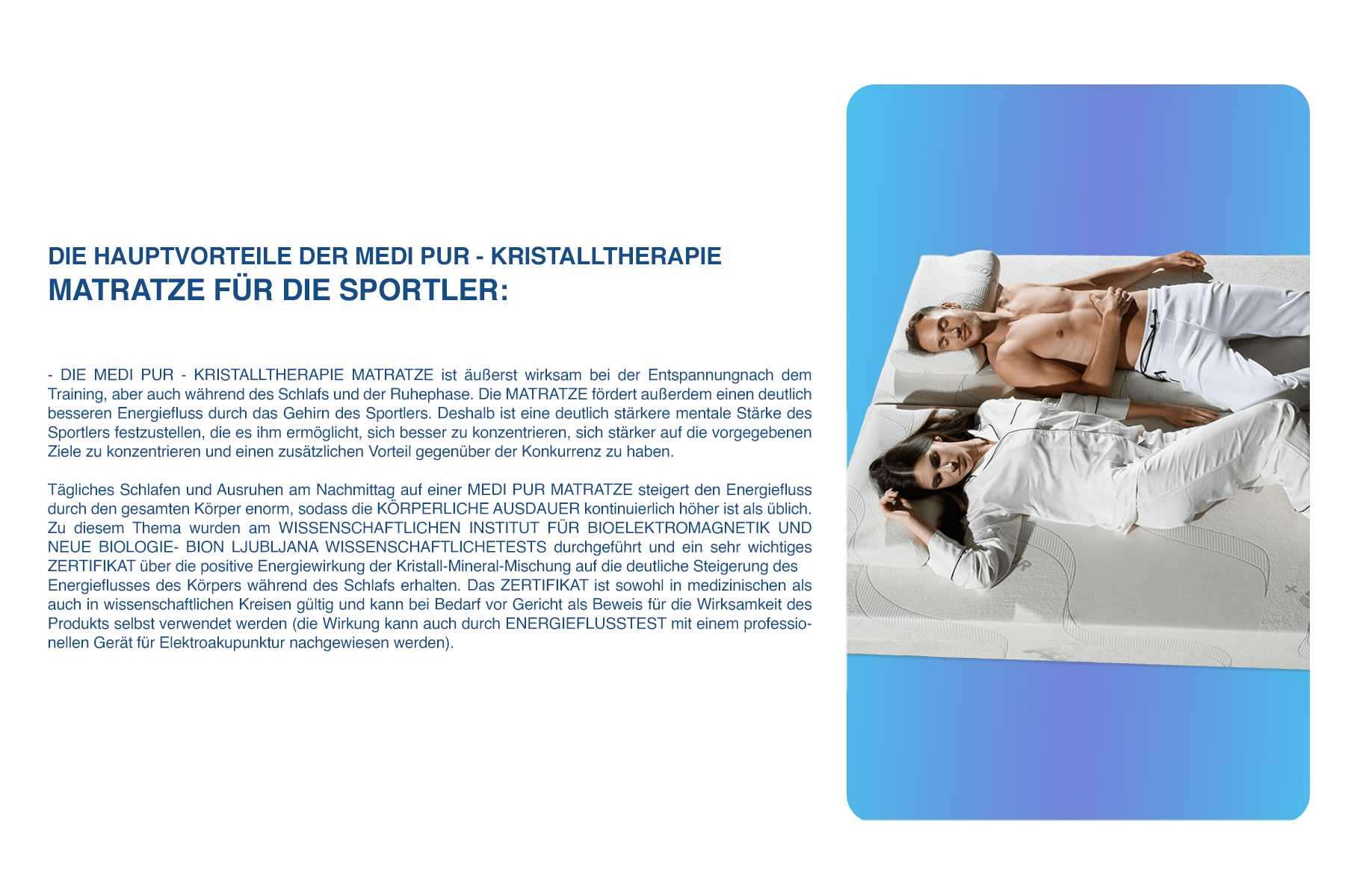 MATRATZE MEDI PUR – KRISTALLTHERAPIE EXKLUSIV – Bild 15